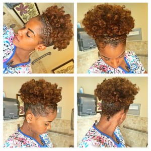 natural hair updo